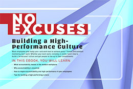 NO EXCUSES! Building a High-Performance Culture